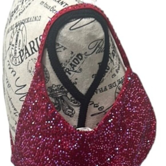 Amarra Red Cherry Cutout Mini Dress - Rhinestone V-back - Size 6 - Style 20168 - Picture 12 of 16